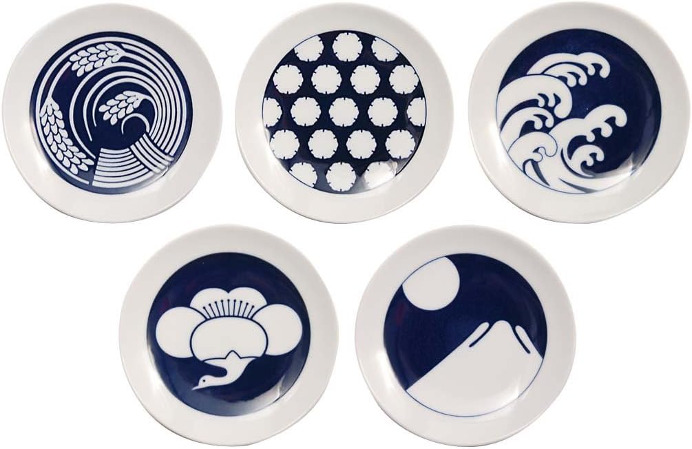 キハラ(KIHARA) KOMON 豆皿 5枚セット 季節紋 9792