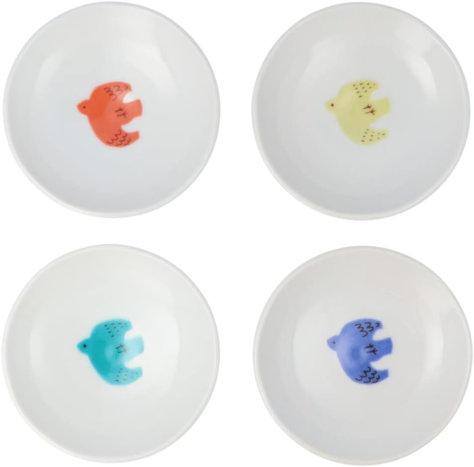 ハレクタニ トリ豆皿 4pcsセット HR-2