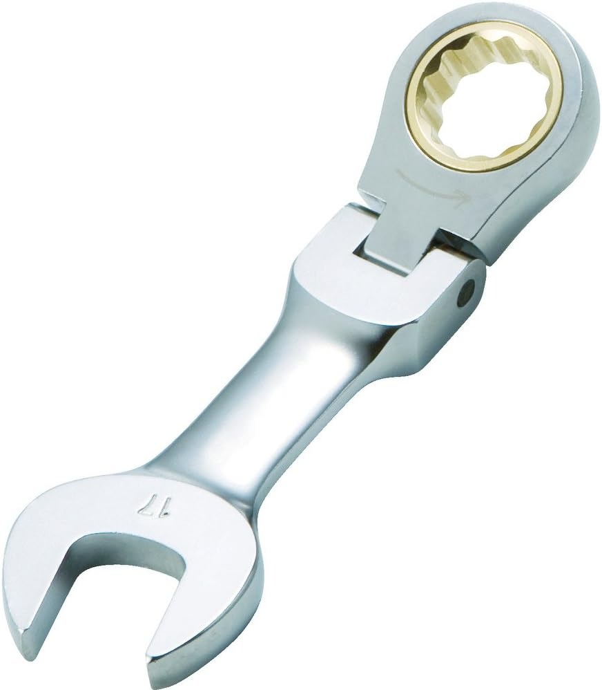 トラスコ中山(TRUSCO) TRUSCO 首振ラチェットコンビネーションレンチ ショートタイプ TGRW-07FS