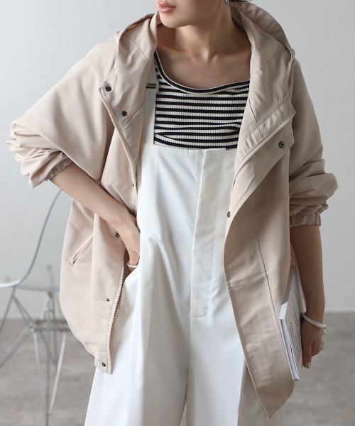 ボンジュールサガン(Bonjour Sagan) Fizz 撥水加工オーバーサイジングマウンテンパーカー