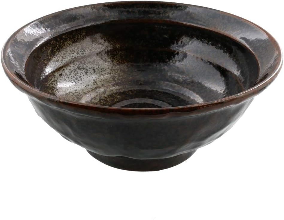 イーストテーブル(EAST table) 油滴結晶 石目 6.8寸ラーメン丼 ks-S1-3004-0