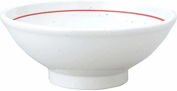金正陶器 白鳳粉引赤ライン 新玉渕22cm丼 ラーメン丼 日本製 rs/63-10-242-8