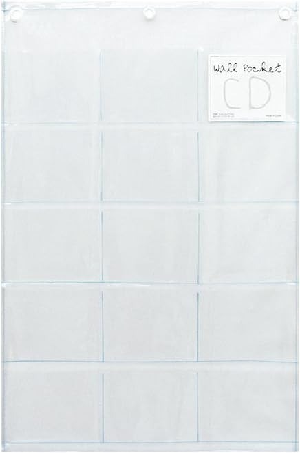 サキ ウォールポケット CD 15P クリアー W-178