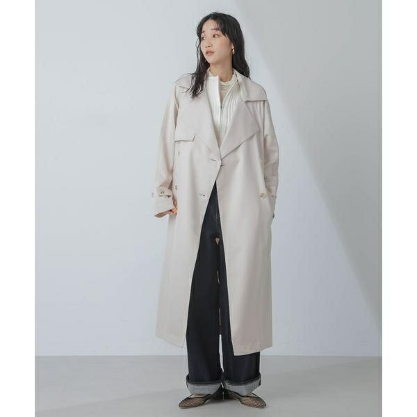 ナノ・ユニバース(nano・universe) 撥水&花粉ガード加工ドルマンソフトトレンチコート