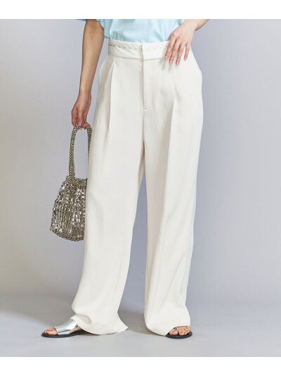 ビューティアンドユース ユナイテッドアローズ(BEAUTY&YOUTH UNITED ARROWS) アセテートツイル マーベルト パンツ