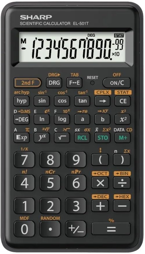 シャープ(SHARP) 関数電卓 エントリーモデル EL-501T-X