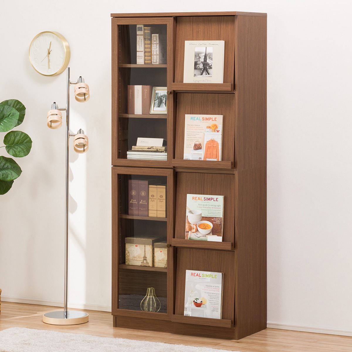 ニトリ(NITORI) フラップ扉本棚 ビブリオ