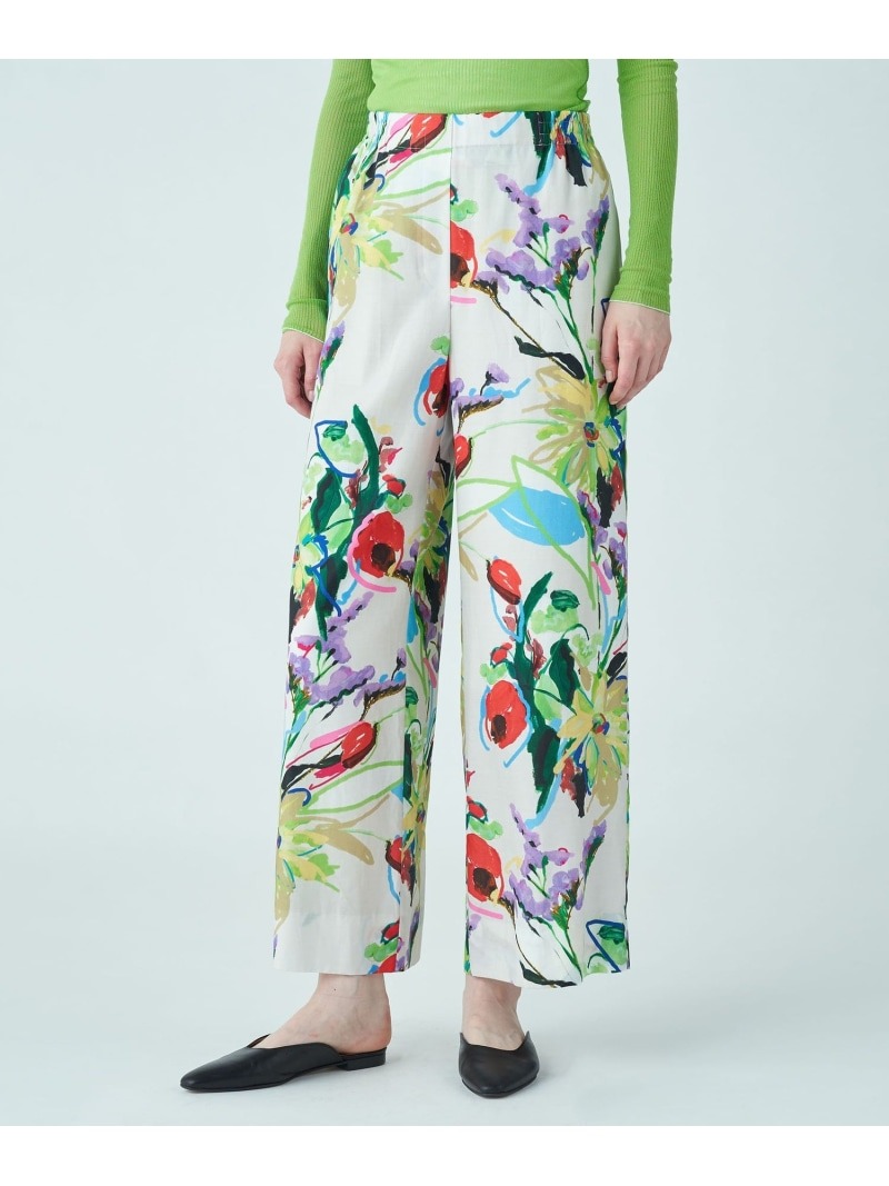 ボールジィ(BALLSEY) ブーケフラワープリント セミワイドパンツ