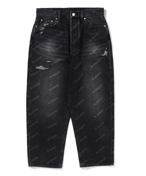アベイシングエイプ(A BATHING APE) BAPE HEXAGRAM LASER DESTROY DENIM PANTS