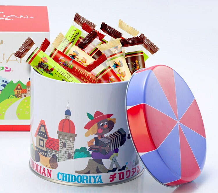 千鳥饅頭総本舗 チロリアン丸缶