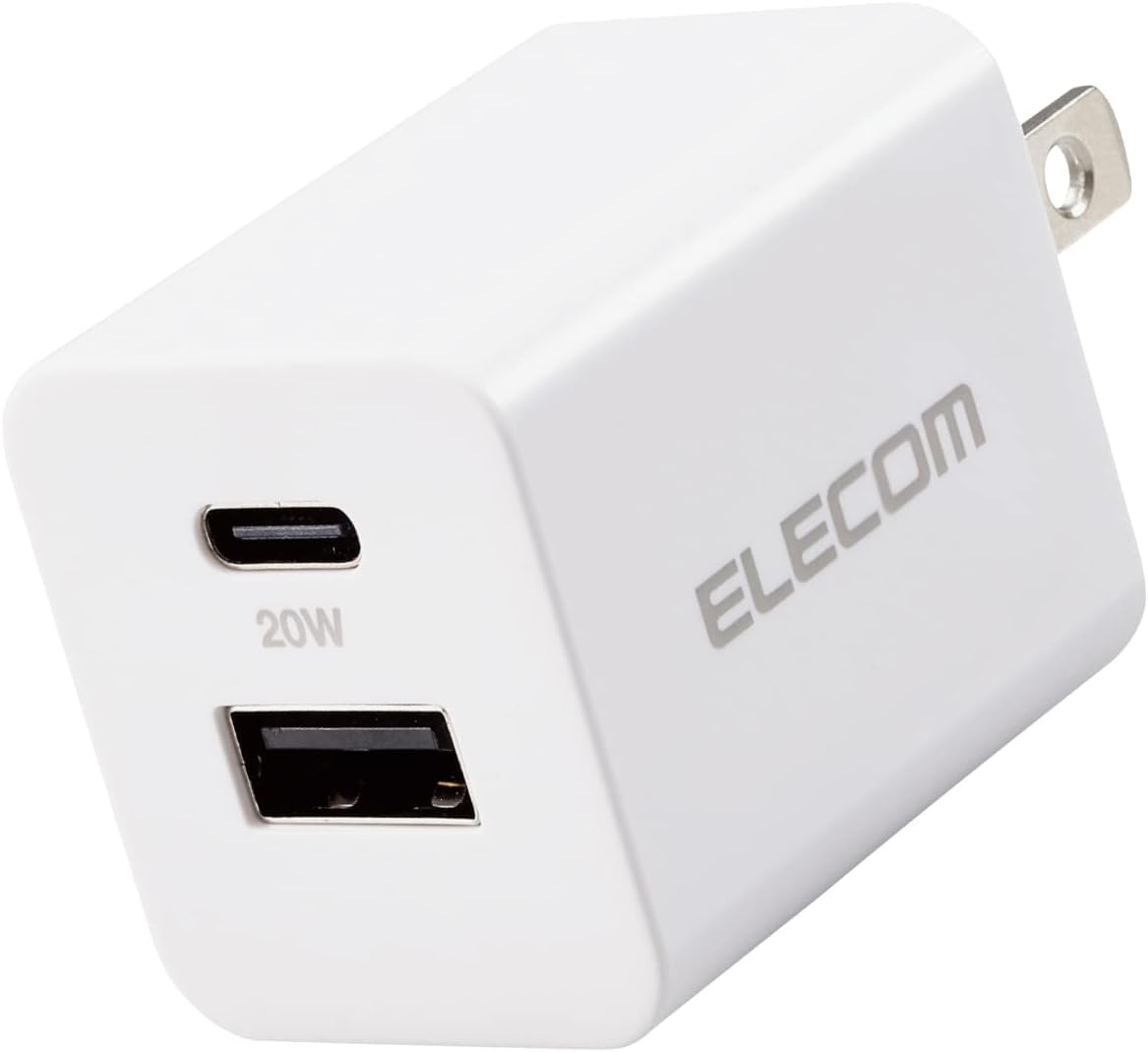 エレコム(ELECOM) USB Power Delivery 20W AC充電器 EC-AC22WH 2022