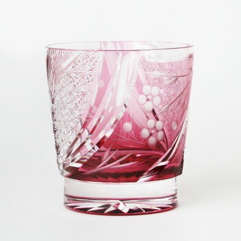 大場硝子加工所 オールド しだれ桜 金赤