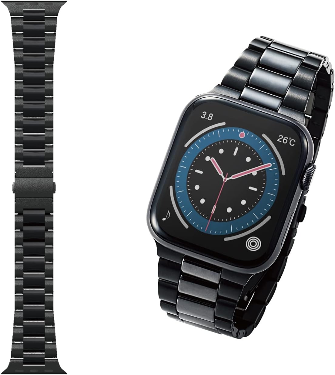 エレコム(ELECOM) Apple Watch用セラミックバンド AW-44BDCE3BK 2021