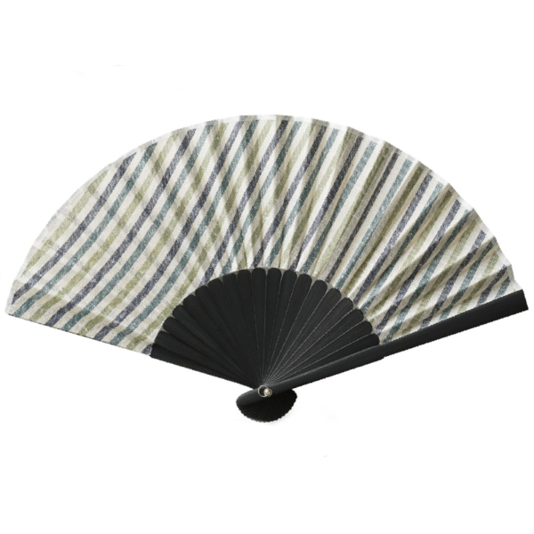 緑守扇 poke扇 流水 遠州綿紬扇子