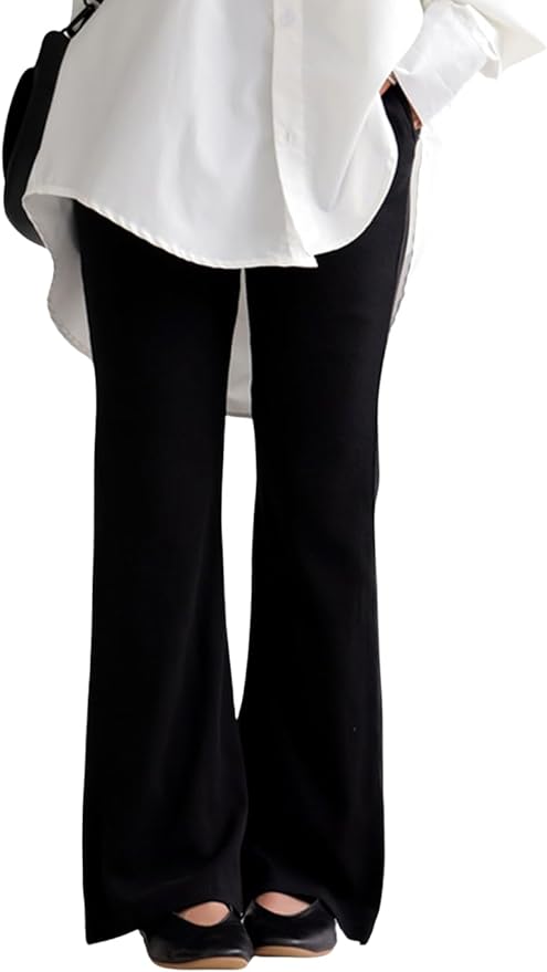 アンティカ(antiqua) シュッと美シリーズ リブパンツ レディース パンツ