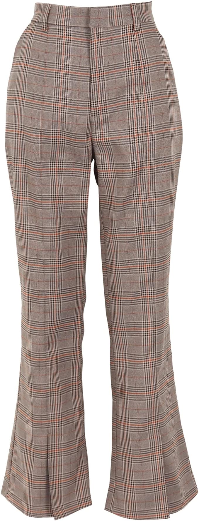 神戸レタス(kobelettuce) チェック柄スリットフレアパンツ