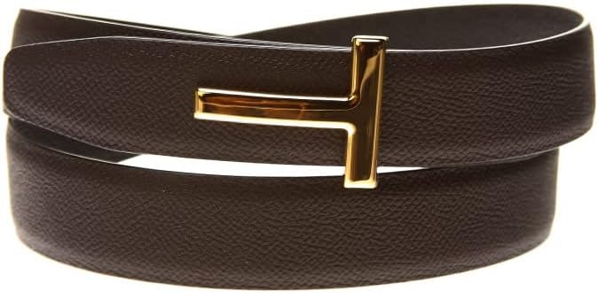 トムフォード(TOM FORD) レザー Tバックル ベルト