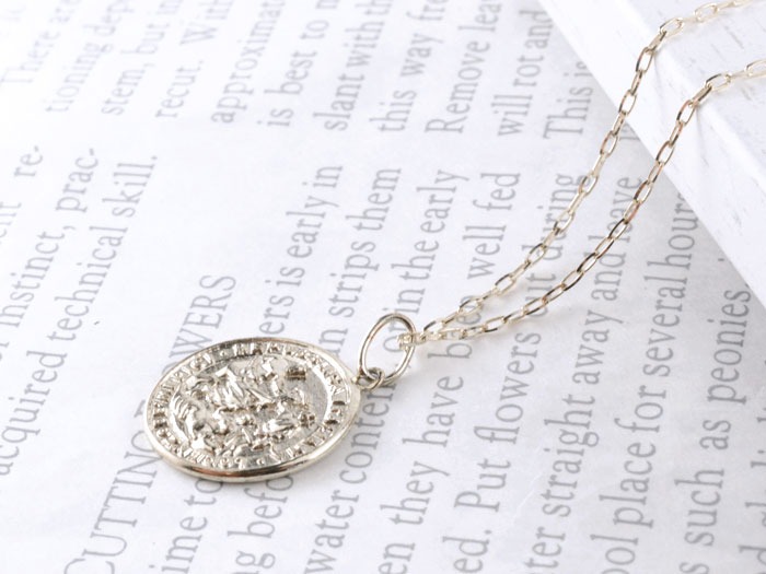 シエロブルー(Cielo blu) コインモチーフネックレス