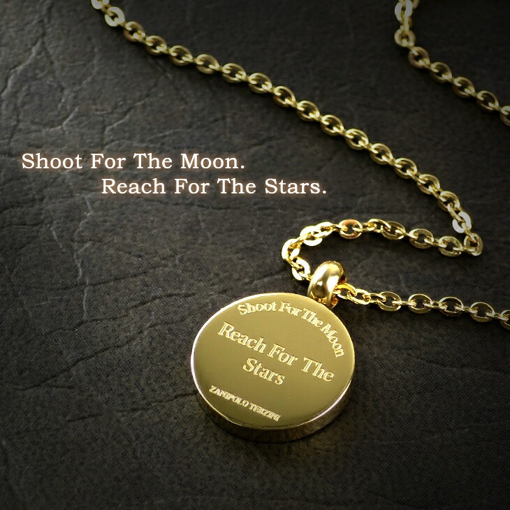 ザニポロタルツィーニ(Zanipolo Terzini) イエローゴールド コイン サージカルステンレス ネックレス