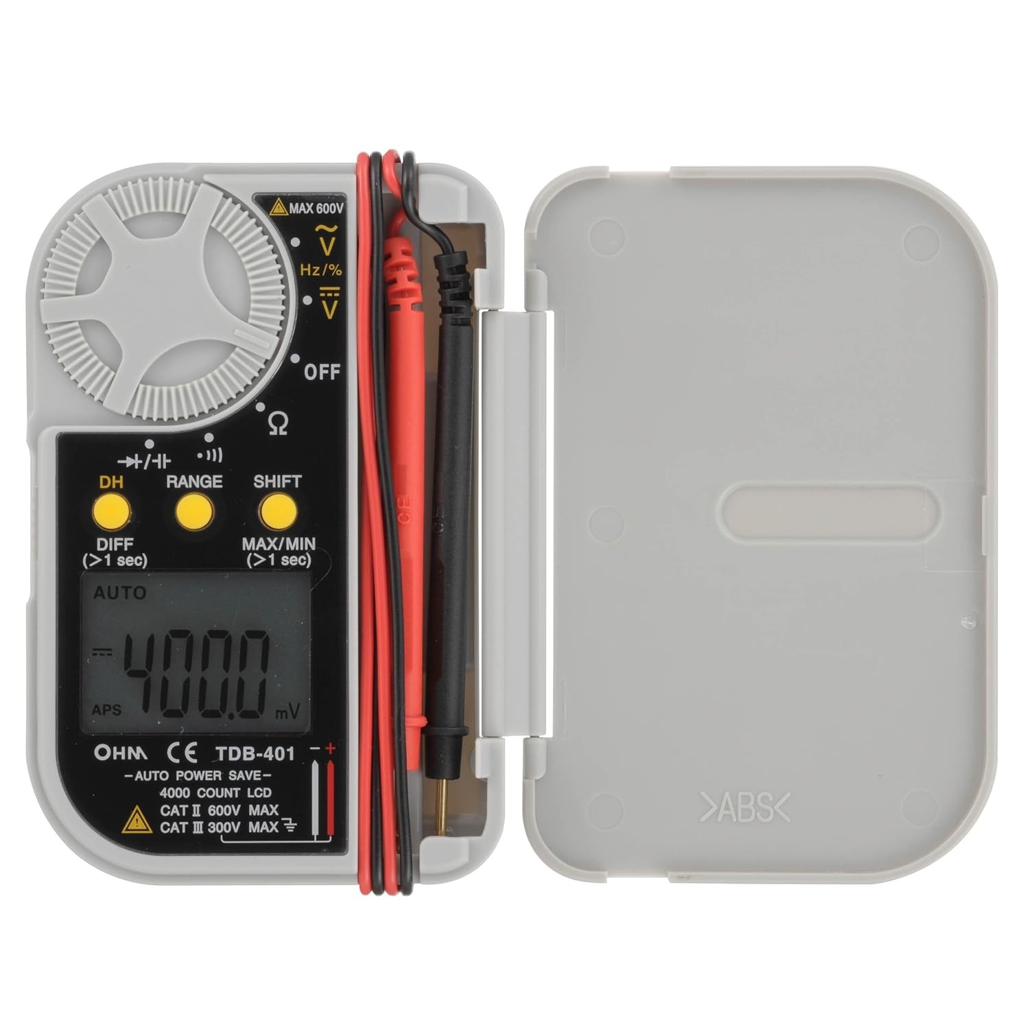 オーム電機(OHM) デジタルマルチテスター TDB-401