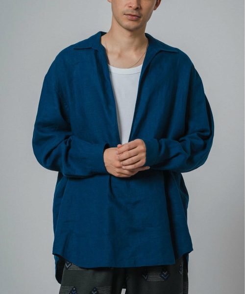 エディフィス(EDIFICE) リネン スキッパーシャツ