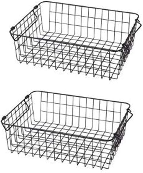 山善(YAMAZEN) ワイヤーバスケット 浅型 RWB-321