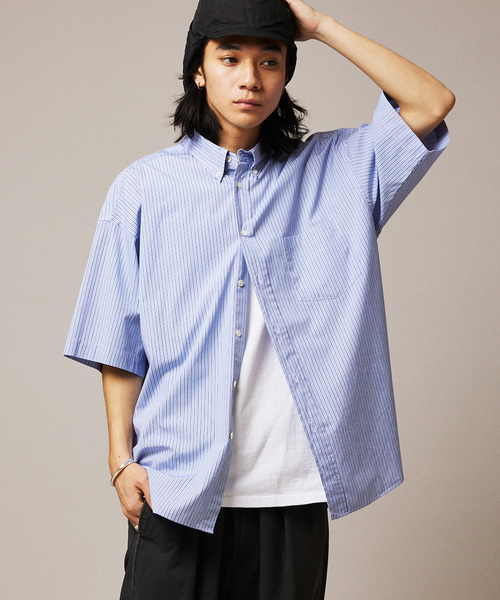 ジャーナルスタンダード(JOURNAL STANDARD) THOMAS MASON ファットシルエット ボタンダウン S/Sシャツ