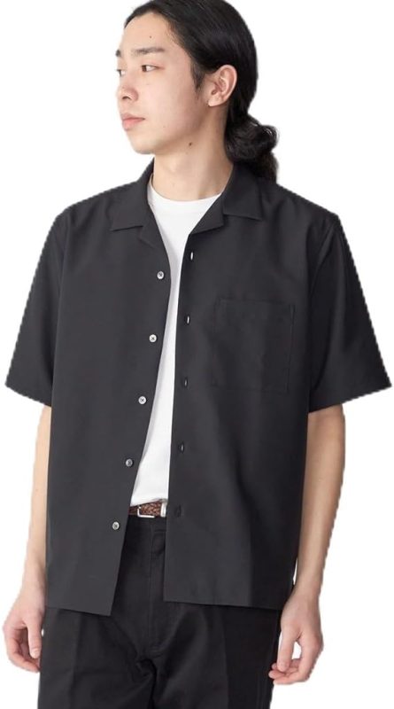 シップス(SHIPS) MADE IN JAPAN Reflax ドライタッチ オープンカラー シャツ