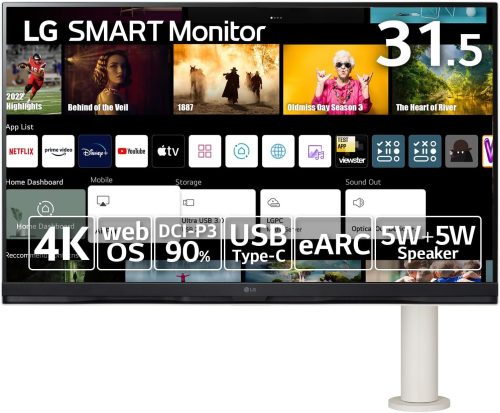 LGエレクトロニクス(LG Electronics) 31.5インチ 4Kモニター 32SQ780S-W 2023