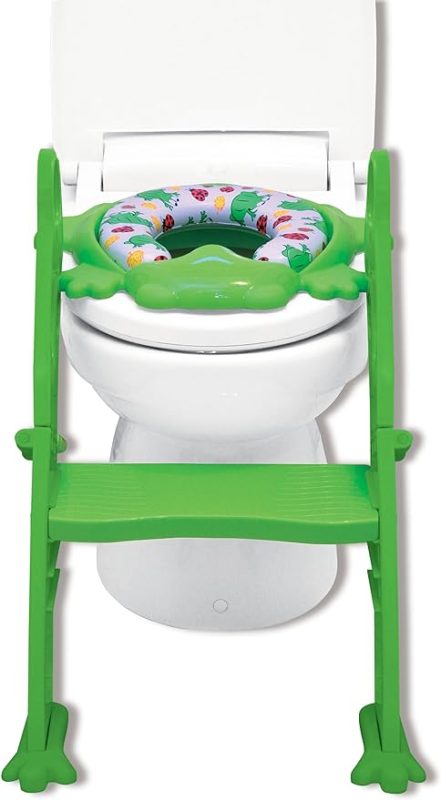 リトルプリンセス かえるのふかふか ステップ式 トイレトレーナー
