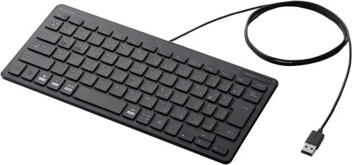 エレコム(ELECOM) 有線超薄型ミニキーボード TK-FCP096BK 2018