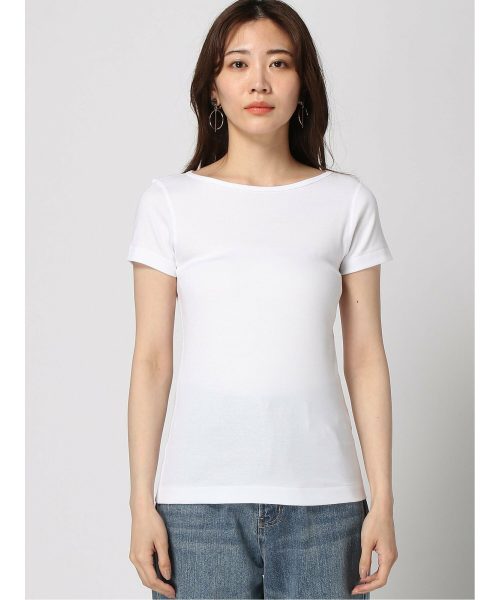 スリードッツ(three dots) オーガニックコットンニット 半袖ジンジャー