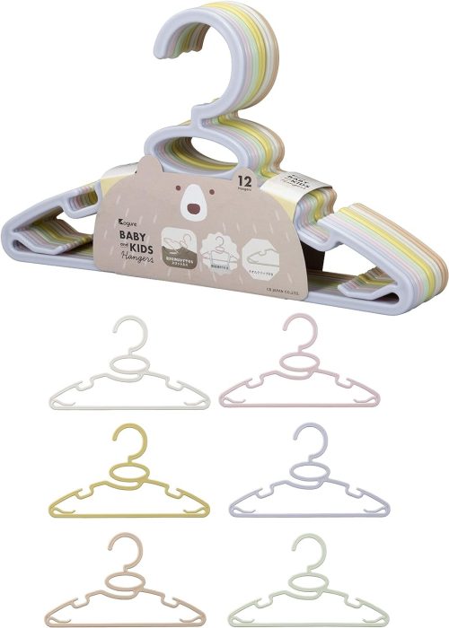 シービージャパン(CB JAPAN) Kogure 首元を伸ばさずに干せるベビー＆キッズハンガー 12本組