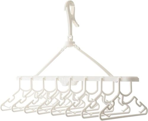 プッパプーポ(PUPPAPUPO) ベビー&キッズ ハンガー 8連 折りたたみ 301292