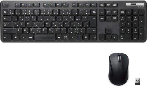 エレコム(ELECOM) 無線薄型フルキーボード＆マウス TK-FDM110M 2019