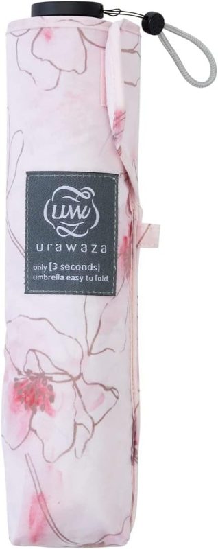 ウラワザ(urawaza) 雨傘 エスタ urawaza slim 55cmUV ウォータリーフラワー