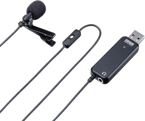 サンワサプライ(SANWA SUPPLY) 高性能USBピンマイク MM-MCU12BK 2022