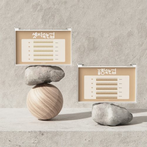 EYE2IN 部分用つけまつげ ブラウンカラー 100pcs