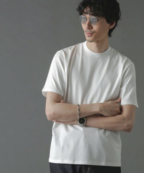 ナノユニバース(nano・universe) ジャケT(R) クルーネック 半袖