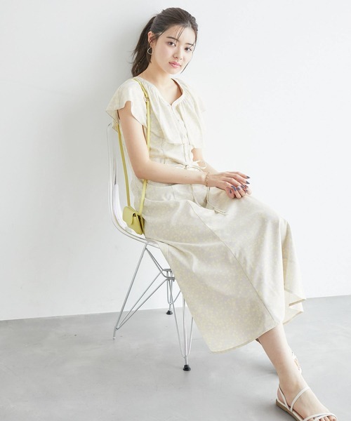 ロペピクニック(ROPÉ PICNIC) フラワープリントラッフルワンピース