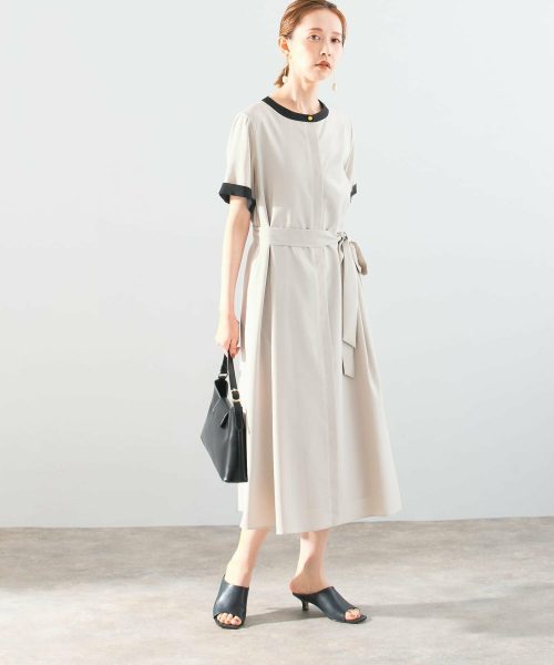 アーバンリサーチロッソ(URBAN RESEARCH ROSSO) Aラインショートスリーブワンピース