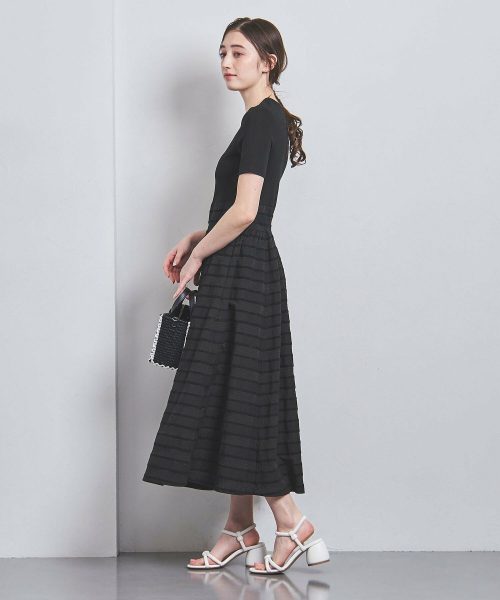 ユナイテッドアローズ(UNITED ARROWS) フィット＆フレア ワンピース ボーダー