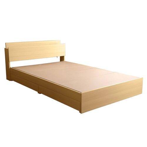 ニトリ(NITORI) 棚・コンセント付きチェストベッドフレーム