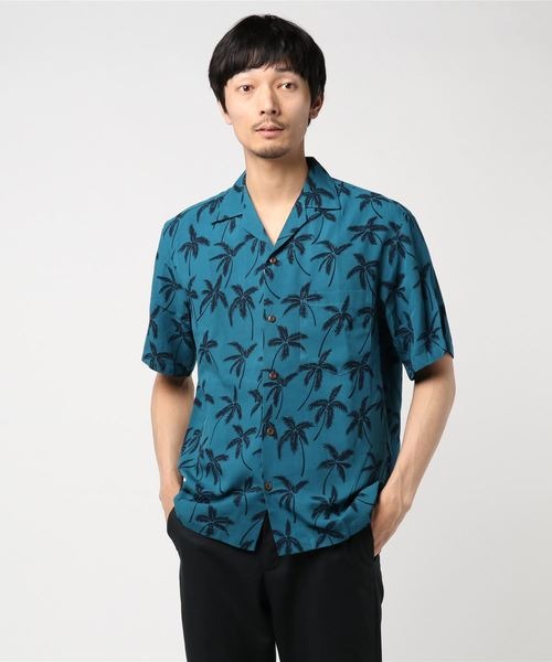 トゥーパームス(Two Palms) パームアロハメンズシャツ