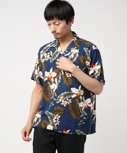 トゥーパームス(Two Palms) ハワイアンアロハメンズシャツ
