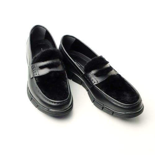 ヒロシツボウチ(HIROSHI TSUBOUCHI) ローファー ムートン