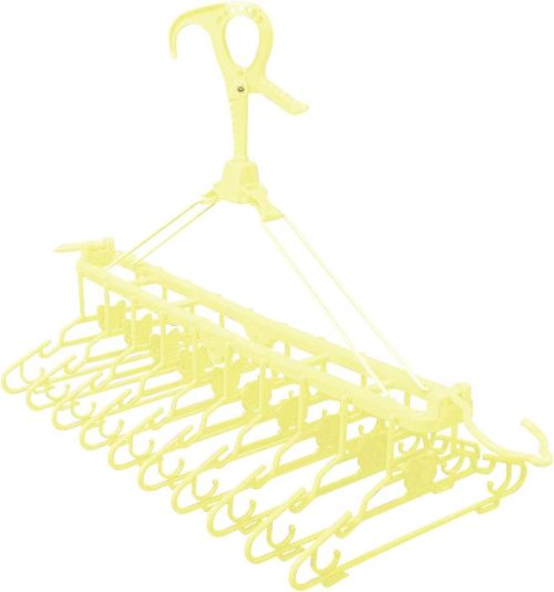 アイリスオーヤマ(IRIS OHYAMA) 折りたたみ10連ハンガー