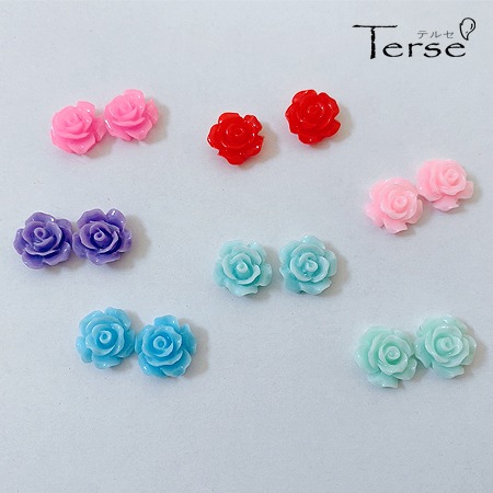 テルセ(Terse) ローズマグネットピアス