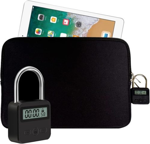 yohac タブレット or PCケース付 タイムロッキング南京錠