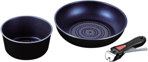 パール金属(PEARL METAL) ルクスパン ブルーダイヤモンドコートIH対応クックウェア3点セット HB-2443